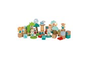 Leiki & Opi - Small Foot - Wooden Building Blocks Jungle Friends - 50 pcs - 12768