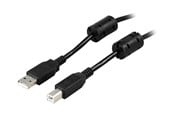 USB kaapelit - Deltaco - USB cable - USB to USB Type B - 5 m - USB-250FS