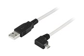 USB kaapelit - Deltaco - USB cable - USB to Micro-USB Type B - 2 m - USB-302C