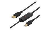 USB kaapelit - Deltaco USB-EX05M - USB cable - USB Type B to USB - 5 m - CBL-D203-05M