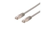 Verkkokaapelit - Deltaco STP-60AU - patch cable - 50 cm - grey - Harmaa - 0.5 meter - STP-60AU