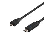 USB kaapelit - Deltaco USBC-1023 - USB-C cable - 24 pin USB-C to Micro-USB Type B - 50 cm - USBC-1023