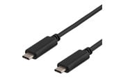USB kaapelit - Deltaco USBC-1052 - USB-C cable - 24 pin USB-C to 24 pin USB-C - 25 cm - USBC-1052