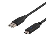 USB kaapelit - Deltaco - USB-C cable - USB to 24 pin USB-C - 1 m - USBC-1004-K