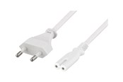 Sisäiset virtakaapelit - Deltaco DEL-109J-50 - power cable - Europlug to power IEC 60320 C7 - 50 cm - DEL-109J-50