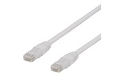 Verkkokaapelit - Deltaco TP-603VAU - patch cable - 30 cm - white - Valkoinen - 0.3m - TP-603VAU