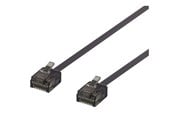 Verkkokaapelit - Deltaco patch cable - 50 cm - black - Musta - 0.5m - UUTP-2017