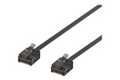 Verkkokaapelit - Deltaco patch cable - 5 m - black - Musta - 5m - UUTP-2067