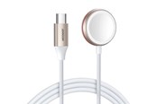 Smartwatch - Lisävarusteet - Joyroom Magnetic Charger Cable S‑IW011 - USB‑C 5V 1.2m - White - S-IW011