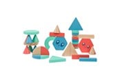 Vauva- ja taaperolelut - BS Toys Wooden Building Blocks - 38pcs. - GA521