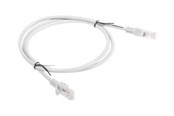 Verkkokaapelit - Lanberg patch cable - 1 m - grey RAL 7035 - Harmaa - 1m - PCU5-10CC-0100-S