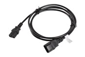 Virtakaapelit (ulkoinen) - Lanberg - power extension cable - power IEC 60320 C13 to IEC 60320 C14 - 1.8 m - CA-C13E-11CC-0018-BK