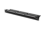 Lisätarvikkeet - Lanberg patch panel - 1U - 19" - with shelf - PPU5-1124-B