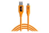 USB kaapelit - Tether Tools TetherPro - USB-C cable - USB Type A to 24 pin USB-C - 4.6 m - CUC3215-ORG