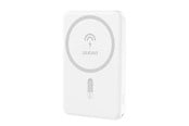 Powerbank - Dudao K14S USB-A / USB-C / MagSafe wireless powerbank 20W 5000mAh - white Powerbank - Valkoinen - 5000 mAh - 6973687242985