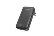 Puhelin - Adapterit & Laturit - Dudao A65Q 65W GaN Travel Wall Charger USB-A / USB-C PD Ultra-Thin EU / US - Black - 6976625333868