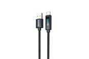 USB kaapelit - Dudao L7T USB-A - USB-C 66W Cable with LED Display 1m - Black - 6976625334407