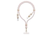 USB kaapelit - Dudao L20MAX 4in1 Cable / Lanyard USB-A / USB-C / Lightning PD QC 65W 1.5m - Pink - 6976625334421