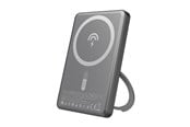 Powerbank - Dudao K28S 20W PD 5000mAh Powerbank with MagSafe and Stand - Gray Powerbank - Harmaa - 5000 mAh - 6977196680122