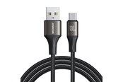 USB kaapelit - Joyroom Light-Speed ​​Series S-A25 USB-A / USB-C cable 100W 1.2m - black - 6941237109989