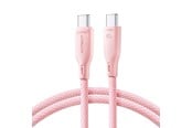 USB kaapelit - Joyroom Multi-Color Series S-A34 USB-C / USB-C PD 60W 1m Cable - Pink - 6941237110176