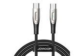 USB kaapelit - Joyroom Star-Light USB C–USB-C-kaapeli SA27-CC5 / 100W / 1,2m (musta) - 6941237111609