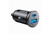 Puhelin - Adapterit & Laturit - Joyroom JR-CCN05 30W USB-A USB-C mini car charger - black - 6941237112064