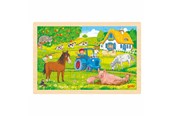 Palapelit - Goki Wooden Puzzle Farm 24 pcs. Puu - 57317