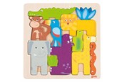 Palapelit - Goki Wooden Puzzle Safari 11pcs. Puu - 57320