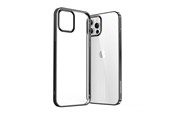 Puhelin - Kannet ja kotelot - Joyroom New Beautiful Series ultra thin case with electroplated frame for iPhone 12 Pro Max black (JR-BP796) - 6941237119315