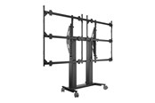 Seinäkiinnitys, AV-kiinnikkeet & AV-kalusteet - Multibrackets M Pro Series cart - motorised - for 6x6 video wall - height adjustable with 70 cm of vertical travel - black - Max - recommended for 163" - 7340234812769