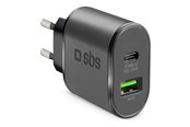 Puhelin - Adapterit & Laturit - SBS 25W Charger - Black - TETRPD25W