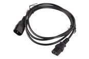 Virtakaapelit (ulkoinen) - Lanberg - power extension cable - power IEC 60320 C13 to IEC 60320 C14 - 1.8 m - CA-C13E-10CC-0018-BK
