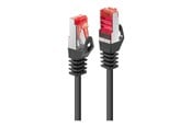 Verkkokaapelit - Lindy patch cable - 5 m - black - Musta - 5m - 47376