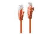 Verkkokaapelit - Lindy patch cable - 50 cm - orange - Oranssi - 0.5m - 48106