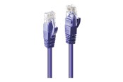 Verkkokaapelit - Lindy patch cable - 50 cm - purple - Purppura - 0.5m - 48121