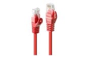 Verkkokaapelit - Lindy Basic patch cable - 30 cm - red - Punainen - 0.3m - 48180