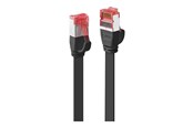 Verkkokaapelit - Lindy patch cable - 10 m - black - Musta - 10m - 47575