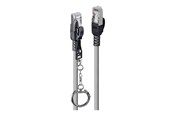 Verkkokaapelit - Lindy patch cable - 1 m - grey - Harmaa - 1m - 47602