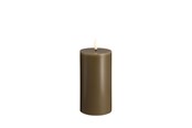 Sisustus - Moods & More LED pillar candle - Dark sand - 74x150 mm - M30-DS074150