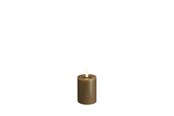 Sisustus - Moods & More LED pillar candle - Melted Dark sand - 49x75 mm - M31-DS049075