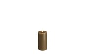 Sisustus - Moods & More LED pillar candle - Melted Dark sand - 49x100 mm - M31-DS049100