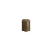 Sisustus - Moods & More LED pillar candle - Melted Dark sand - 74x100 mm - M31-DS074100
