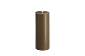 Sisustus - Moods & More LED pillar candle - Melted Dark sand - 74x200 mm - M31-DS074200