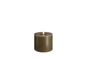 Sisustus - Moods & More LED pillar candle - Melted Dark sand - 99x100 mm - M31-DS099100