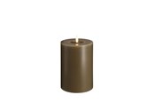 Sisustus - Moods & More LED pillar candle - Melted Dark sand - 99x150 mm - M31-DS099150