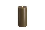 Sisustus - Moods & More LED pillar candle - Melted Dark sand - 99x200 mm - M31-DS099200