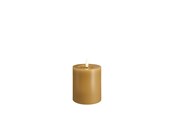 Sisustus - Moods & More LED pillar candle - Melted Honey mustard - 74x100 mm - M31-HM074100