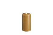 Sisustus - Moods & More LED pillar candle - Melted Honey mustard - 74x150 mm - M31-HM074150
