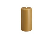 Sisustus - Moods & More LED pillar candle - Melted Honey mustard - 99x200 mm - M31-HM099200